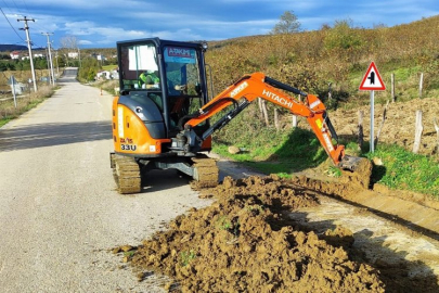 Kocaeli'de yol kenarındaki otlar ve çalılar temizleniyor